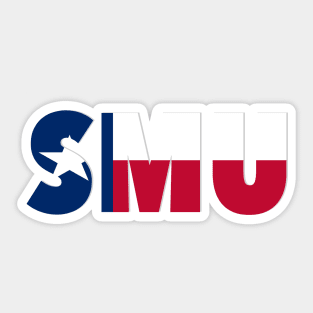 SMU Texas Flag Sticker